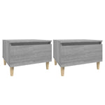 ZNTS Side Tables 2 pcs Grey Sonoma 50x46x35 cm Engineered Wood 819513