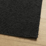 ZNTS Shaggy Rug PAMPLONA High Pile Modern Black 140x200 cm 375279