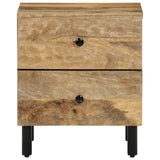 ZNTS Bedside Cabinet 40x33x46 cm Solid Wood Mango 356889