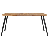 ZNTS Dining Table 169x98.5x76 cm Solid Wood Teak 358532