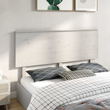 ZNTS Bed Headboard White 164x6x82.5 cm Solid Wood Pine 819181