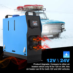 ZNTS 5KW 12V-24V Air Diesel Parking Heater All In One 4 Holes with Remote LCD Monitor 28854949
