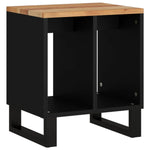 ZNTS Side Table 40x31x46 cm Solid Wood Acacia&Engineered Wood 350645