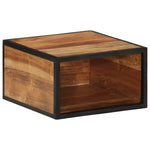ZNTS Wall-mounted Bedside Cabinet 35x35x20 cm Solid Wood Acacia 372751