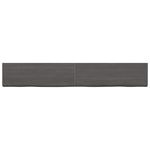 ZNTS Wall Shelf Dark Brown 180x40x cm Treated Solid Wood Oak 363838