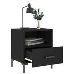 ZNTS Bedside Cabinets 2 pcs Black 40x35x47.5 cm Engineered Wood 827439