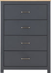 ZNTS Portland 4 Drawer Chest 100-102-184