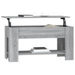 ZNTS Coffee Table Grey Sonoma 101x49x52 cm Engineered Wood 819273