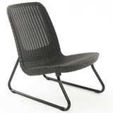 ZNTS Keter Patio Furniture Set 3 Pieces Rio Graphite 405984