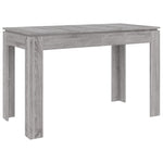 ZNTS Dining Table Grey Sonoma 120x60x76 cm Engineered Wood 815388