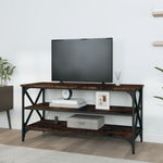 ZNTS TV Cabinet Smoked Oak 100x40x50 cm Engineered Wood 825794