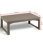 ZNTS Keter Garden Table Lyon Cappuccino 420015