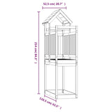 ZNTS Play Tower 52.5x110.5x214 cm Impregnated Wood Pine 826585