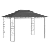 ZNTS Gazebo 4x3x2.7 m Anthracite 160 g/m² 313917