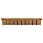 ZNTS Coat Rack 90x16x16 cm Solid Oak Wood 289192