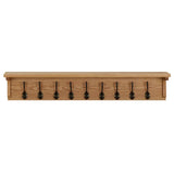 ZNTS Coat Rack 90x16x16 cm Solid Oak Wood 289192