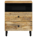 ZNTS Bedside Cabinet 50x33x60 cm Solid Wood Mango 356901