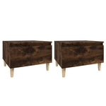 ZNTS Side Tables 2 pcs Smoked Oak 50x46x35 cm Engineered Wood 819511