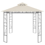 ZNTS Gazebo 4x3x2.7 m Cream 160 g/m² 313915