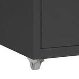 ZNTS Mobile File Cabinet Anthracite 28x41x69 cm Metal 335915