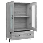 ZNTS Highboard Grey Sonoma 70x31x115 cm Engineered Wood 817481