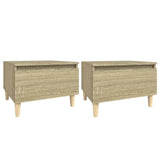 ZNTS Side Tables 2 pcs Sonoma Oak 50x46x35 cm Engineered Wood 819507