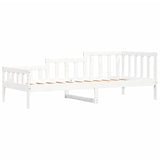 ZNTS Day Bed without Mattress White 90x200 cm Solid Wood Pine 840371