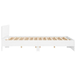 ZNTS Bed Frame without Mattress White 160x200 cm 3207469