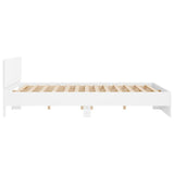 ZNTS Bed Frame without Mattress White 160x200 cm 3207469