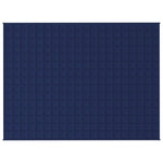 ZNTS Weighted Blanket Blue 150x200 cm 11 kg Fabric 350739