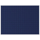 ZNTS Weighted Blanket Blue 150x200 cm 11 kg Fabric 350739