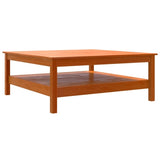 ZNTS Coffee Table Wax Brown 100x100x40 cm Solid Wood Pine 844470