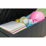 ZNTS Keter Garden Storage Box Capri 302 L Anthracite Ecom 407756
