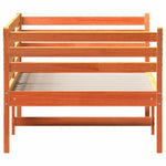 ZNTS Day Bed without Mattress Wax Brown 80x200 cm Solid Wood Pine 842869