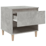 ZNTS Bedside Tables 2 pcs Concrete Grey 50x46x50 Engineered Wood 819541