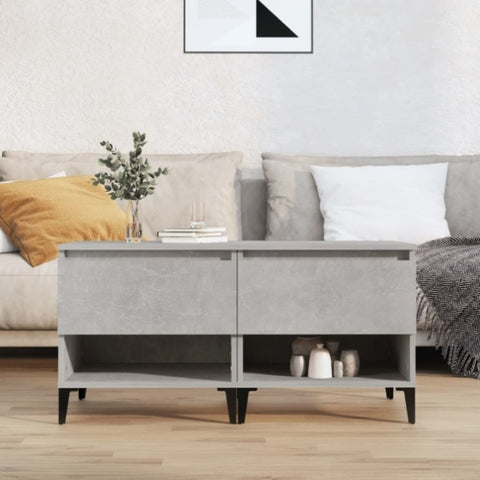 ZNTS Side Tables 2 pcs Concrete Grey 50x46x50 cm Engineered Wood 819557