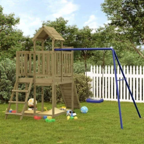 ZNTS Outdoor Playset Impregnated Wood Pine 3155836