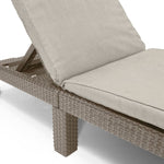 ZNTS Keter Sunlounger with Cushion Daytona Cappuccino 441308