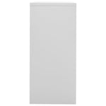 ZNTS Filing Cabinet Light Grey 90x46x103 cm Steel 336291