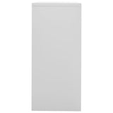 ZNTS Filing Cabinet Light Grey 90x46x103 cm Steel 336291