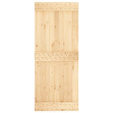 ZNTS Door NARVIK 85x210 cm Solid Wood Pine 154432