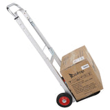 ZNTS Iron 150kg Portable Folding Collapsible Aluminum Cart Dolly Push Truck Trolley Silver 41379387