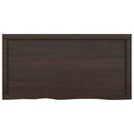 ZNTS Wall Shelf Dark Brown 100x50x cm Treated Solid Wood Oak 363807