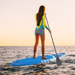 ZNTS Inflatable Paddle Boards Stand Up 10.5'x30 x6 ISUP Surf Control Non-Slip Deck Standing Boat Blue 77226142