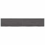 ZNTS Wall Shelf Dark Brown 160x30x cm Treated Solid Wood Oak 363828