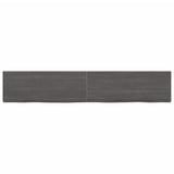 ZNTS Wall Shelf Dark Brown 160x30x cm Treated Solid Wood Oak 363828