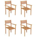 ZNTS 5 Piece Garden Dining Set Solid Teak Wood 3059547