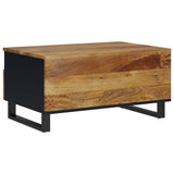 ZNTS Coffee Table 80x54x40 cm Solid Wood Mango&Engineered Wood 351957