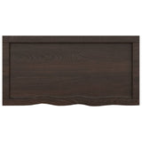 ZNTS Wall Shelf Dark Brown 80x40x cm Treated Solid Wood Oak 363787