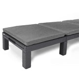 ZNTS Keter Sunlounger with Cushion Daytona Graphite 441306